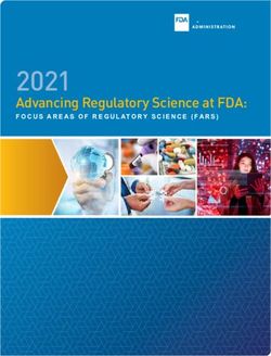 2021 Advancing Regulatory Science at FDA: FOCUS AREAS OF REGULATORY SCIENCE (FARS)