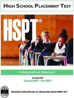 High School Placement Test - Interpretive Manual Closed HSPT Pre-HSPT