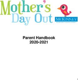 PARENT HANDBOOK 2020-2021 - MCKINNEY ISD