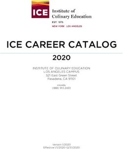 ICE CAREER CATALOG 2020 - INSTITUTE OF CULINARY EDUCATION LOS ANGELES CAMPUS 521 East Green Street Pasadena, CA 91101