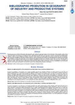 BIBLIOGRAPHIC PRODUTION IN GEOGRAPHY OF INDUSTRY AND PRODUCTIVE SYSTEMS - Mercator
