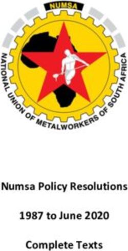 Numsa Policy Resolutions 1987 to June 2020 Complete Texts
