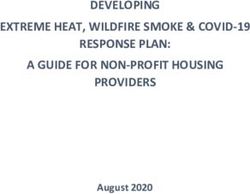 DEVELOPING EXTREME HEAT, WILDFIRE SMOKE & COVID-19 RESPONSE PLAN: A ...