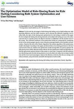The Optimization Model of Ride-Sharing Route for Ride Hailing Considering Both System Optimization and User Fairness - MDPI
