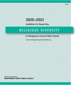 2020-2021 Guidelines for Respecting - RELIGIOUS DIVERSITY - Montgomery County Public Schools