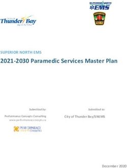 2021-2030 Paramedic Services Master Plan - SUPERIOR NORTH EMS - December 2020 - City of Thunder ...