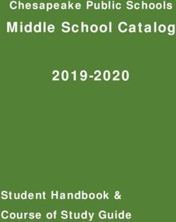 Middle School Catalog - Chesapeake Public Schools 2019-2020