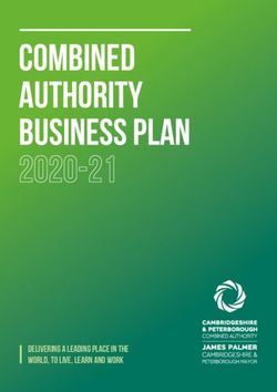 COMBINED AUTHORITY BUSINESS PLAN 2020-21 - DELIVERING A LEADING PLACE IN THE WORLD, TO LIVE, LEARN AND WORK - Cambridgeshire and ...