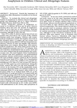 Anaphylaxis in Children: Clinical and Allergologic Features - American Academy of Pediatrics