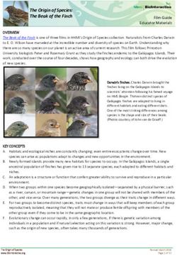 The Origin of Species: The Beak of the Finch