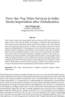 Over-the-Top Video Services in India: Media Imperialism after Globalization