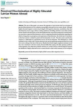 Perceived Discrimination of Highly Educated Latvian Women Abroad - MDPI