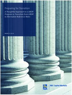 Preparing for Transition - A Thoughtful Approach to a LIBOR Program to Transition from LIBOR to Alternative Reference Rates - RBC Capital Markets