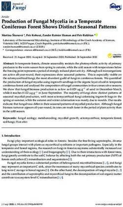 Production of Fungal Mycelia in a Temperate Coniferous Forest Shows Distinct Seasonal Patterns - MDPI