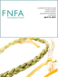 A SUMMARY OF FNFA'S LOANS TO FIRST NATIONS ACROSS CANADA, AND PROJECTS FINANCED (BY PROVINCE) - April 15, 2021 - First Nations Finance Authority