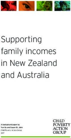 Supporting family incomes in New Zealand and Australia