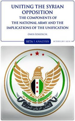 UNITING THE SYRIAN OPPOSITION - THE COMPONENTS OF THE NATIONAL ARMY AND THE IMPLICATIONS OF THE UNIFICATION - SETA