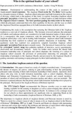 Who is the spiritual leader of your school?