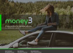 FY18 RESULTS PRESENTATION 27 AUGUST 2018 - Scott Baldwin Managing Director Ray Malone Executive Chairman - Money3 Investors