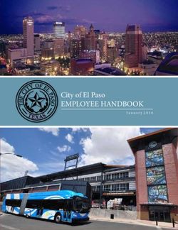 City of El Paso EMPLOYEE HANDBOOK - January 2016