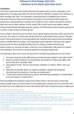 Pathways to Work Strategy 2020-2024 Submission by the Citizens Information Board 2024