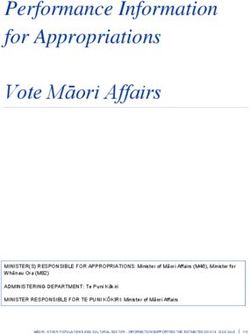 Performance Information for Appropriations Vote Māori Affairs - Treasury NZ