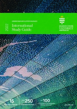 International Study Guide - TOP 100 - James Cook University