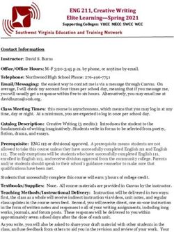 ENG 211, Creative Writing Elite Learning-Spring 2021