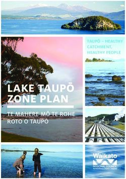 LAKE TAUPŌ ZONE PLAN TE MAHERE MŌ TE ROHE ROTO O TAUPŌ - Waikato Regional Council