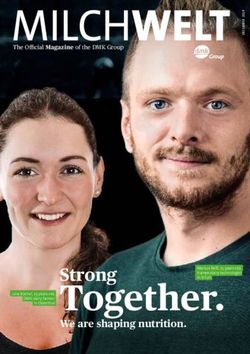 MILCHWELT - Strong Together. We are shaping nutrition - DMK Group