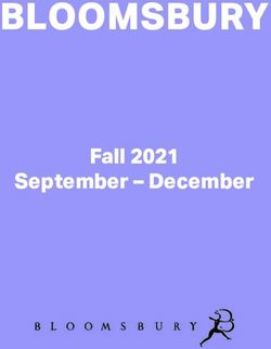 BLOOMSBURY - Fall 2021 September - December