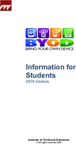 Information for Students - 2019 Intakes - Institute of Technical Education - ITE College Central