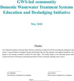 GWS-led community Domestic Wastewater Treatment Systems Education and Desludging Initiative - National Federation of Group Water Schemes
