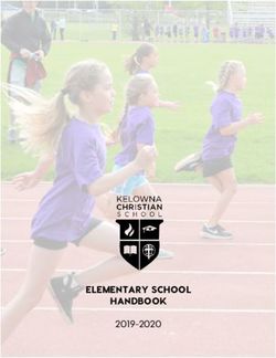 ELEMENTARY SCHOOL HANDBOOK 2019-2020 - Kelowna Christian ...