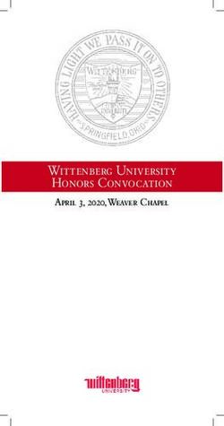 Wittenberg University Honors Convocation - April 3, 2020, Weaver Chapel