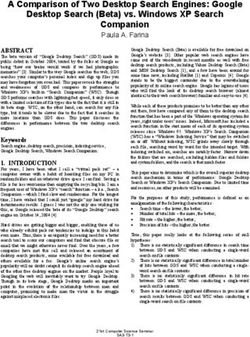 A Comparison of Two Desktop Search Engines: Google Desktop Search (Beta) vs. Windows XP Search Companion