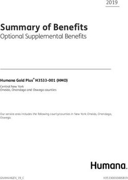 Summary of Benefits Optional Supplemental Benefits - eHealth