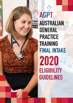 AUSTRALIAN GENERAL PRACTICE TRAINING FINAL INTAKE - ELIGIBILITY GUIDELINES - Northern Territory General ...