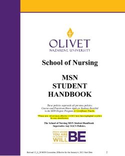 MSN STUDENT HANDBOOK School of Nursing - Olivet Nazarene ...