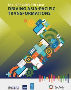 DRIVING ASIA-PACIFIC TRANSFORMATIONS - FAST-TRACKING THE SDGs - UNDP
