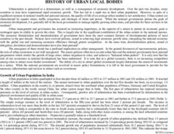 HISTORY OF URBAN LOCAL BODIES - Regional Centre for ...