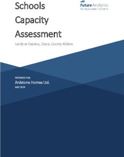 Schools Capacity Assessment - Ardstone Homes Ltd. PREPARED FOR