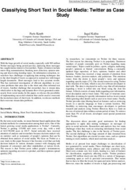 Classifying Short Text in Social Media: Twitter as Case Study