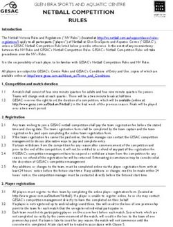 NETBALL COMPETITION GLEN EIRA SPORTS AND AQUATIC CENTRE