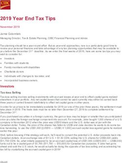 2019 Year End Tax Tips - November 2019 - CIBC