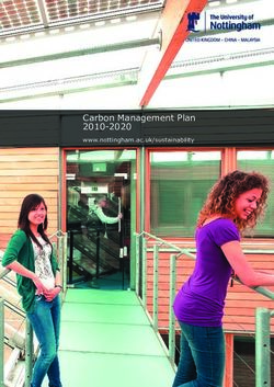 Carbon Management Plan 2010-2020 - www.nottingham.ac.uk/sustainability - University of Nottingham