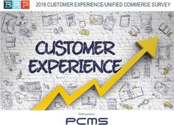 2018 CUSTOMER EXPERIENCE/UNIFIED COMMERCE SURVEY - PCMS Datafit