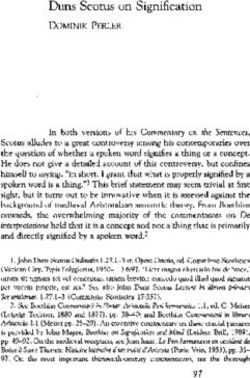 Duns Scotus on Signification - DOMINIK PERLER