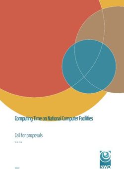 Computing Time on National Computer Facilities Call for proposals - Science - NWO