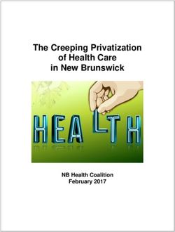 The Creeping Privatization of Health Care in New Brunswick - NB Health Coalition February 2017